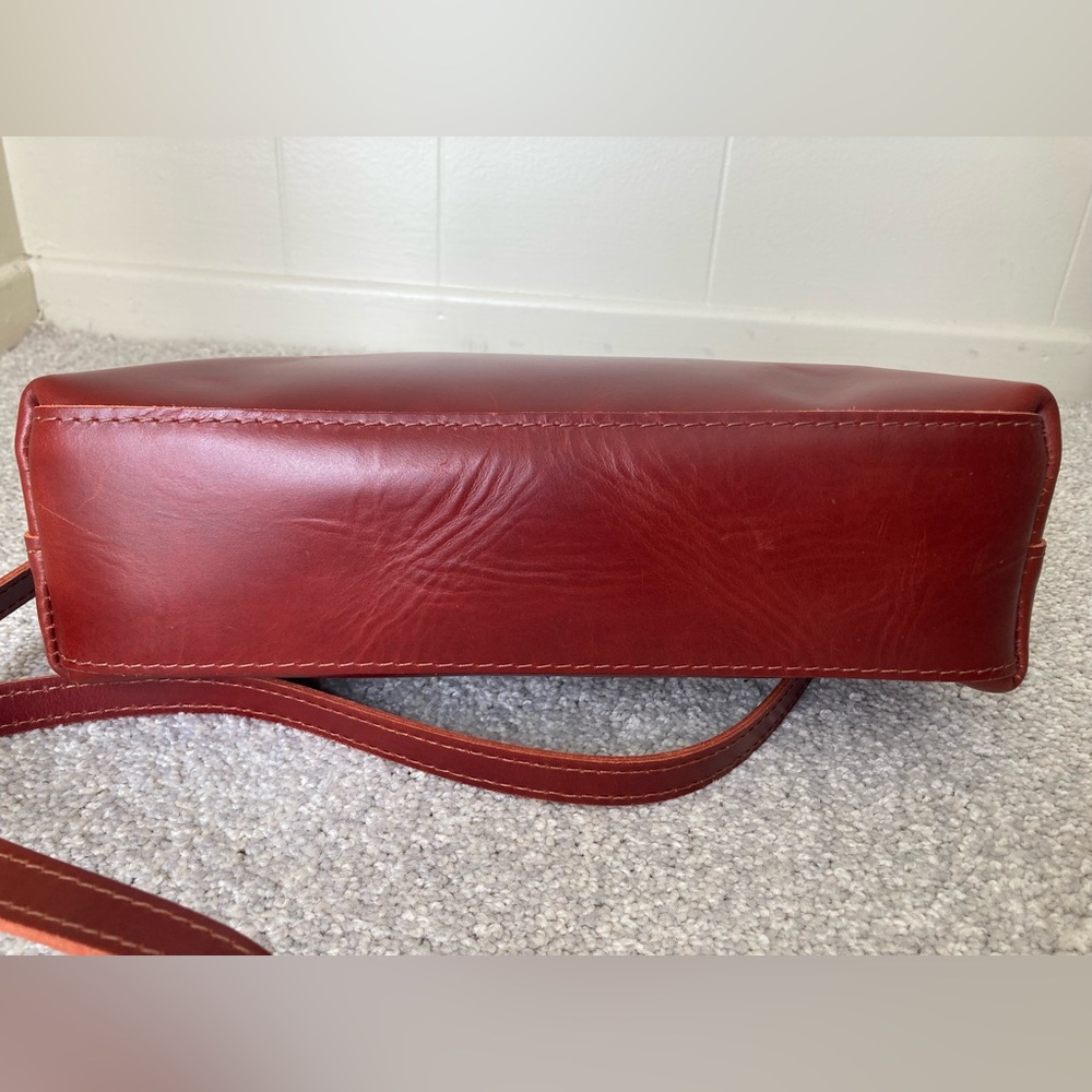 Portland Leather Goods PLG Large Poppy Crossbody Bag Handbag Purse Cowboy Sunset - Picture 4 of 8